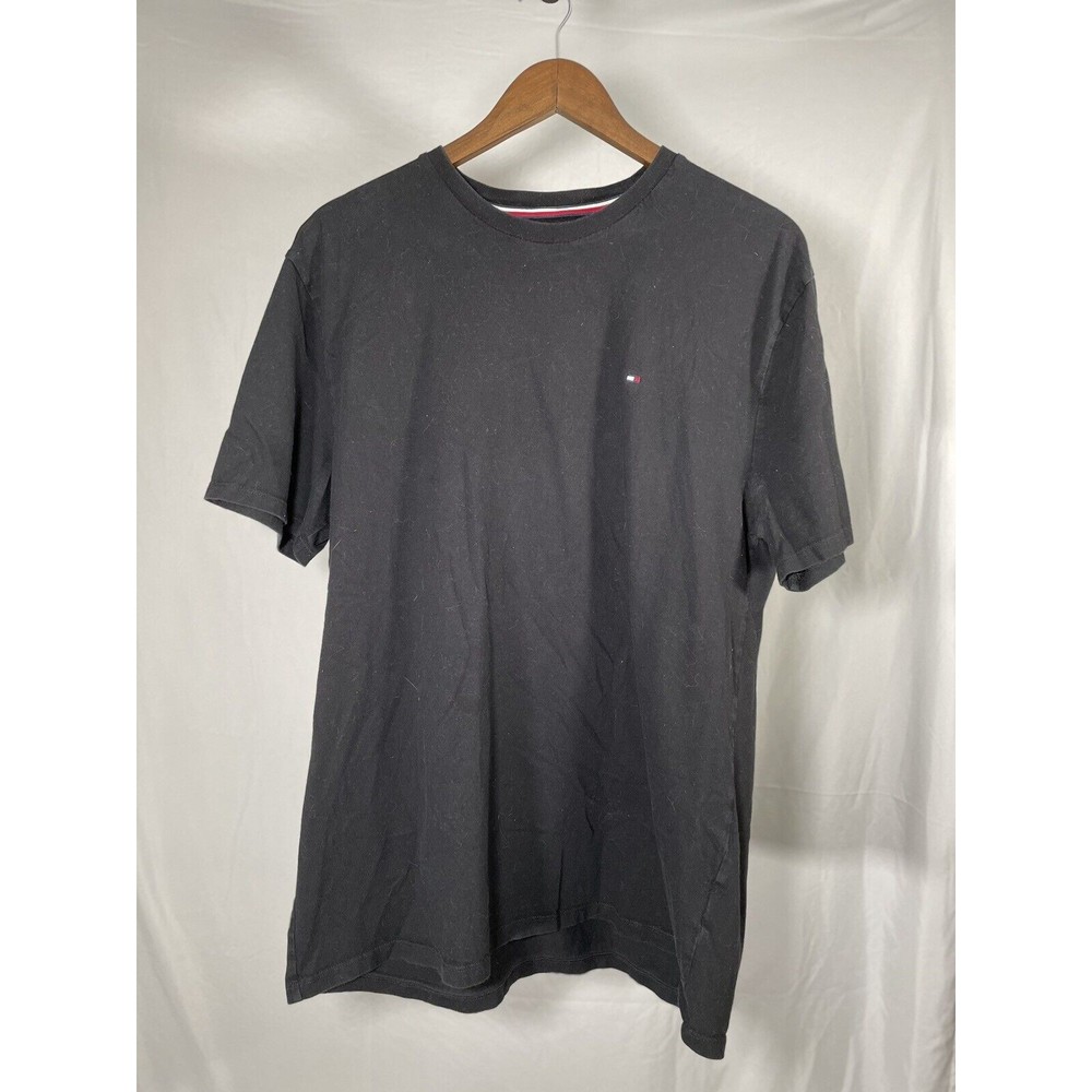 Tommy Hilfiger Men's Essential Cotton Short Sleeve Crew Neck Solid T-shirt Tee